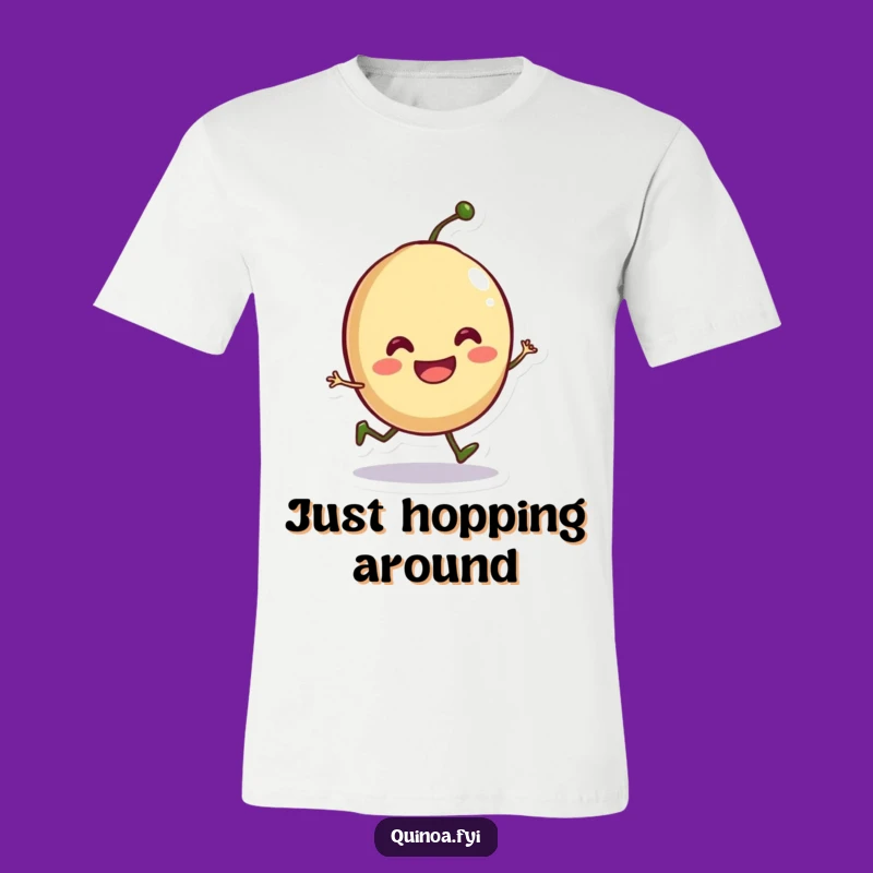 Funny Seed Hop T-Shirt - Joyful Smiling Sprout Tee, Great Humorous Gift