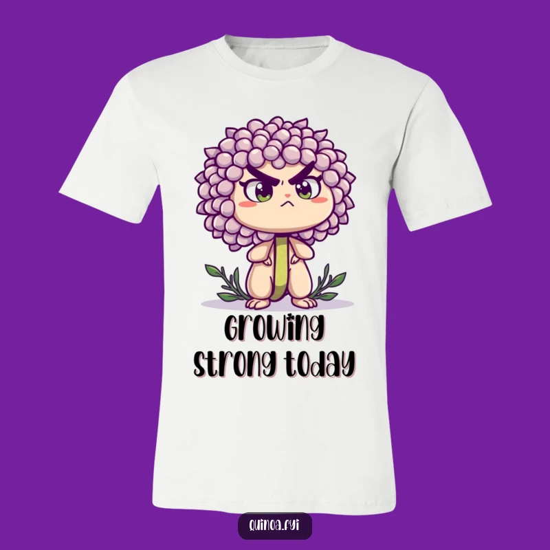 Funny Quinoa Sprout T-Shirt - Determined Character Tee for Go-Getters