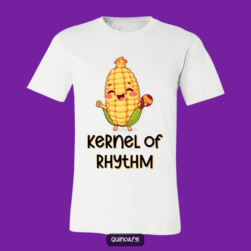 Funny Corn Kernel Maracas T-Shirt - Party & Hilarious Foodie Tee