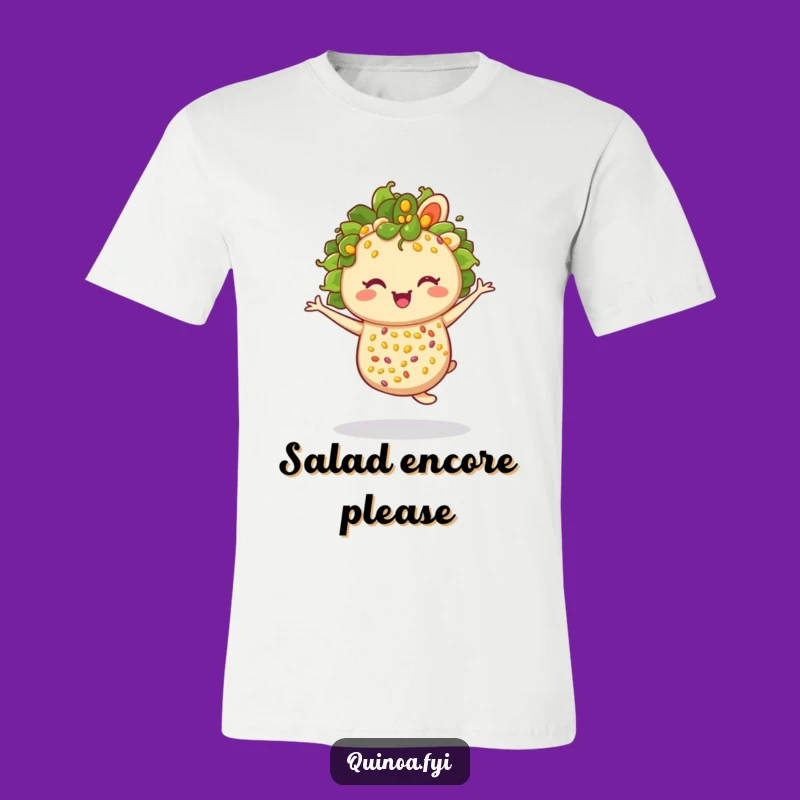 Funny Twirling Quinoa Salad T-Shirt: Salad Fun with Flair