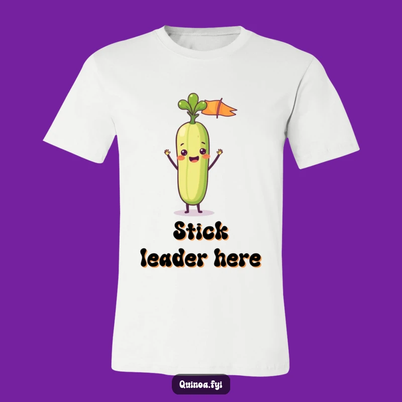 Funny Veggie Stick Flag T-Shirt - Cheerful & Hilarious Victory Tee