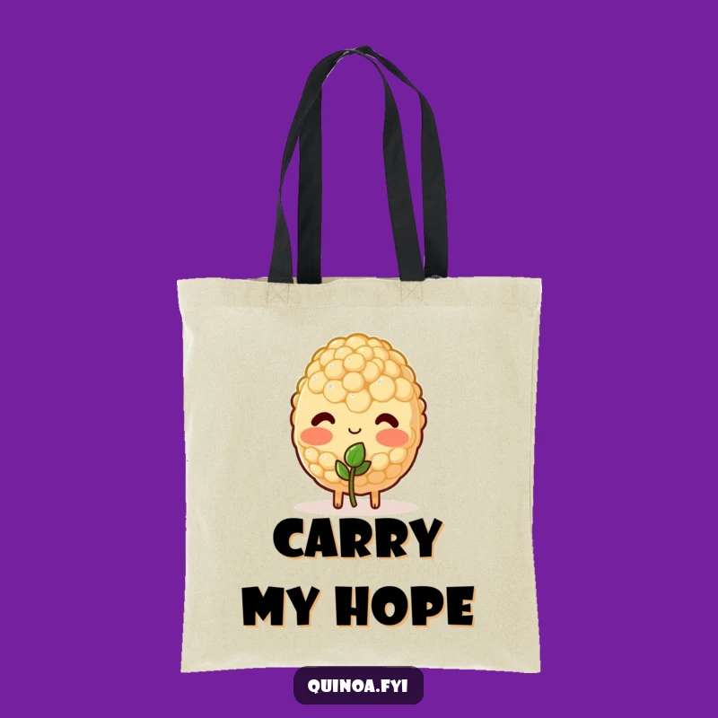 Funny Blushing Quinoa Tote Bag: Carry Your Sweetness in This Hilarious Accessory
