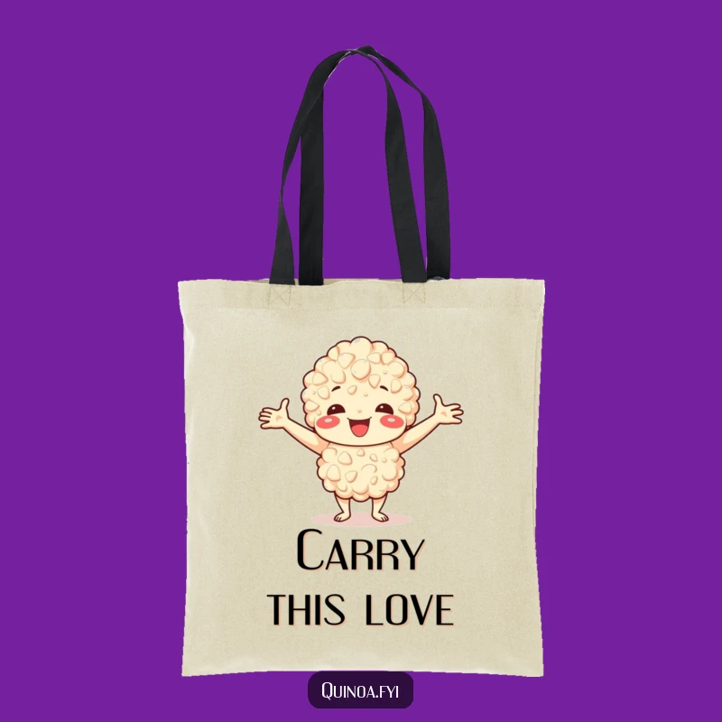 Funny Happy Quinoa Tote Bag: Carry Your Warmth in This Hilarious Accessory