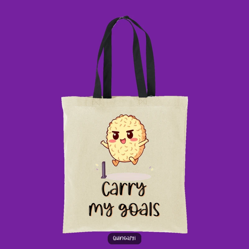 Funny Quinoa Hurdler Tote Bag: Carry Your Goals, Perfect Funny Gift