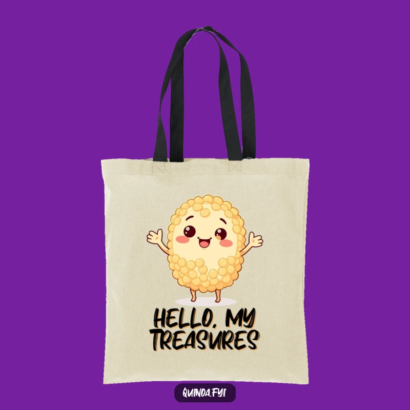 Funny Waving Quinoa Grain Tote: Carry Your Healthy Vibes