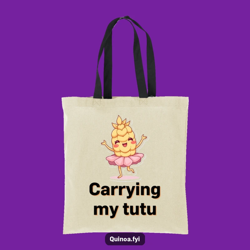 Funny Wobbly Wheat Dance Tote Bag - Adorable Ballet Accessory Gift