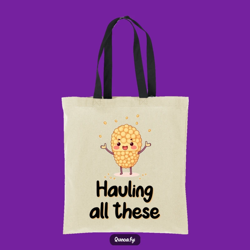 Funny Juggling Quinoa Tote Bag - Stylish and Hilarious for Busy Bees!