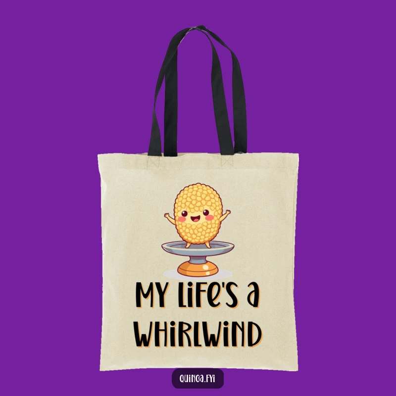 Funny Quinoa Balance Tote Bag: Carry Your Balance with this Foodie Character Bag
